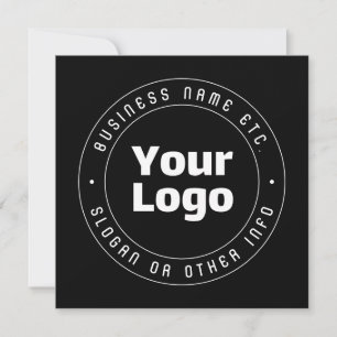 Your Logo & Editable Text Template   Black & White