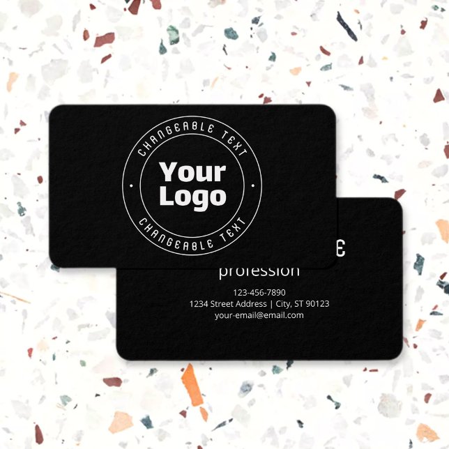 Your Logo & Editable Text Template | Black & White (Creator Uploaded)