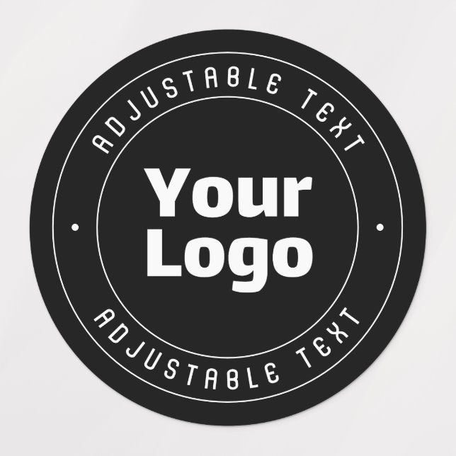 Your Logo & Editable Text Template | Black & White (Design 1)