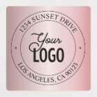 Your Logo | Elegant Faux Rose Gold Waterproof