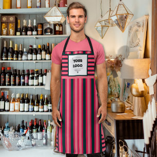 Your Logo Elegant Modern Custom Business Apron
