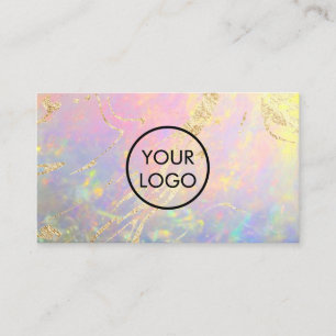 your logo elegant opal business card