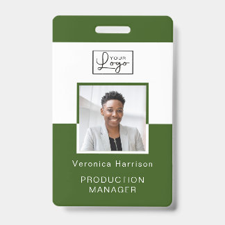 Your Logo Employee Photo ID Badge 