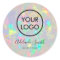 your logo faux iridescent opal 