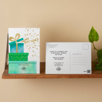 Your Logo Fun Green Happy Birthday Gifts Boxes