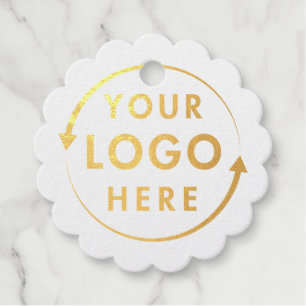 Your Logo Gold or Silver Foil Gift Tag