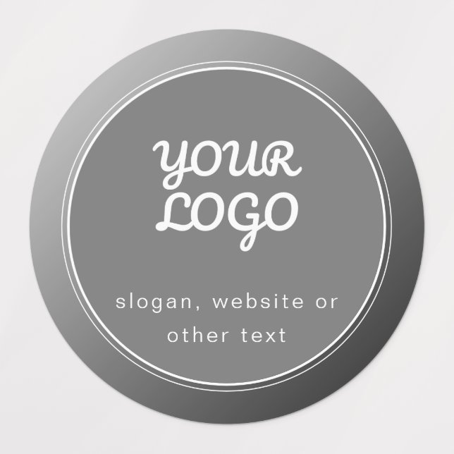 Your Logo & Grey Gradient Waterproof (Design 3)