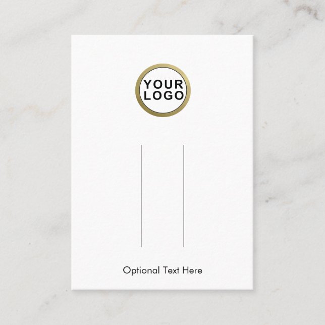 Your Logo Hair Clip Display Business Card (Front)