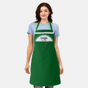 Your Logo Half Sphere Green Straps Green Apron
