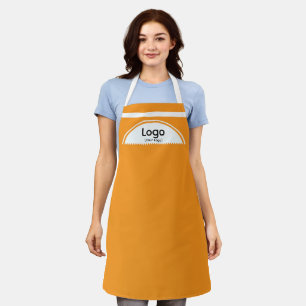 Your Logo Half Sphere Orange Business Promotion Apron