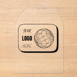 Your Logo Here Acrylic Invitations