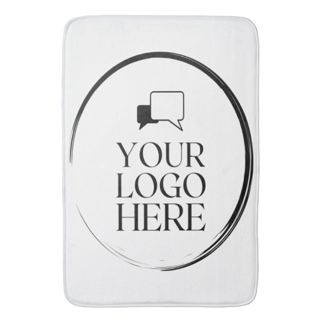 Your Logo Here Bath Mat (Front Vertical)