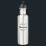 Your Logo Here Black and White Branded Custom 710 Ml Water Bottle<br><div class="desc">Introducing the Your Logo Here Black and White Branded Custom Stainless Steel Water Bottle! This sleek and functional water bottle offers a fantastic opportunity to showcase your company logo. It serves as an excellent giveaway or gift for clients, customers, staff, vendors, and employees, keeping your business at the forefront and...</div>