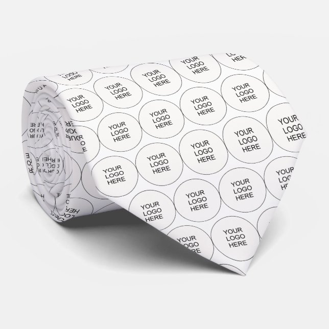 Your Logo Here Business Promotional Template Tie (Rolled)