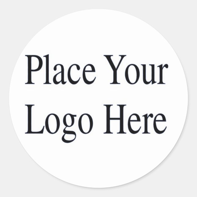 Your Logo Here Classic Round Sticker (Front)