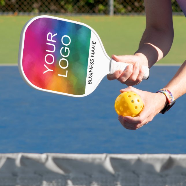 Your Logo Here Company Customise Two Sides Design Pickleball Paddle (Insitu)