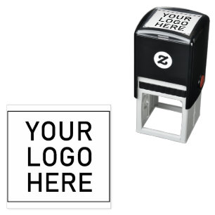 Your Logo Here - Custom Business Logo Self-inking Stamp