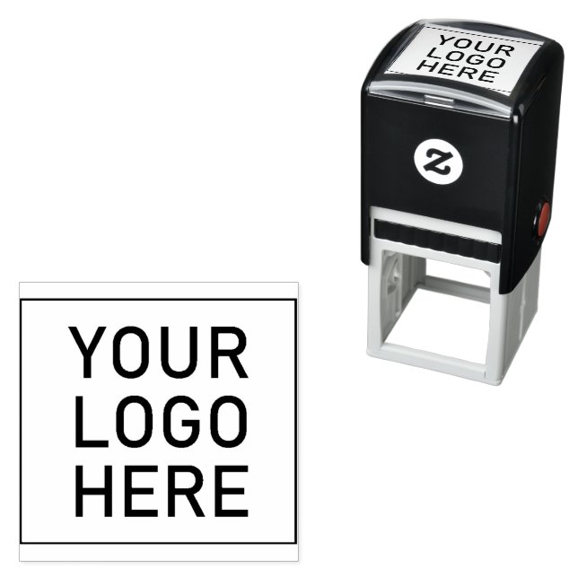 Your Logo Here - Custom Business Logo Self-inking Stamp (In Situ)
