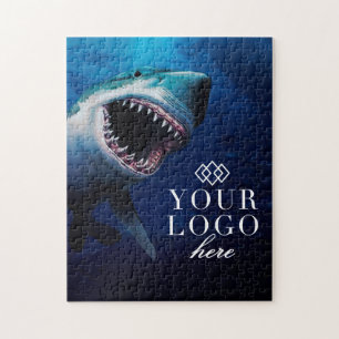 Your Logo Here Custom Shark Jigsaw Puzzle