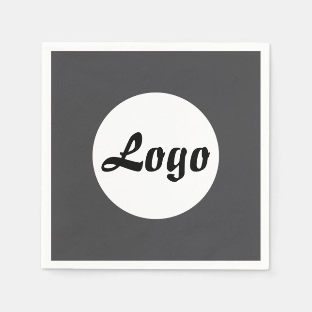 YOUR LOGO HERE CUSTOMIZED NAME AND TEXT  NAPKIN (Front)