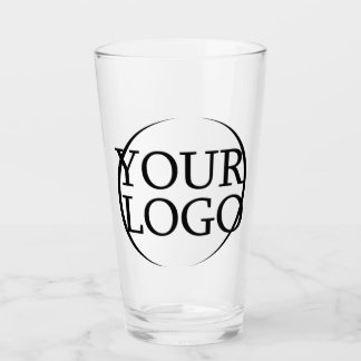 Your Logo Here Cute Funny Create Your Own Design  Glass