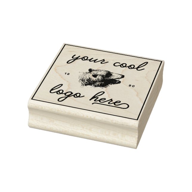 Your Logo Here Design Your Own Custom Company Name Rubber Stamp (Stamp)