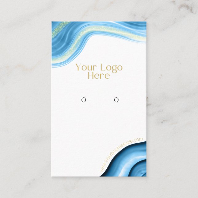 Your Logo Here Earring Display Cards (Front)