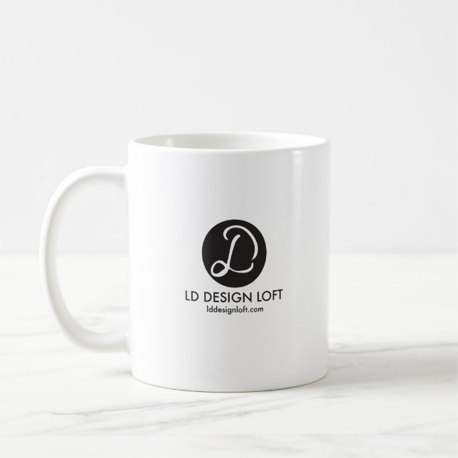 Your Logo Here editable business template Coffee Mug (Left)