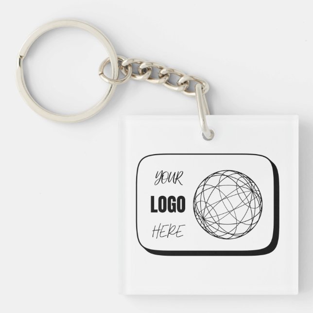 Your Logo Here Key Ring (Front)