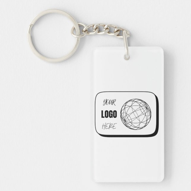 Your Logo Here Key Ring (Front)