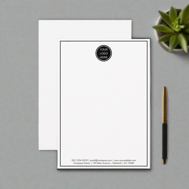 Your Logo Here l Clean Black Border Branded Card (Creator Uploaded)
