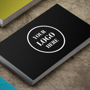 Your Logo Here l Professional Black & White photo Business Card
