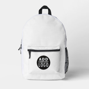 Your Logo Here Minimalist Custom Printed Backpack