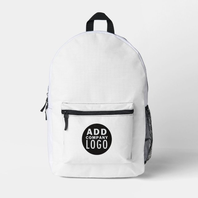 Your Logo Here | Minimalist Custom Printed Backpack (Front)
