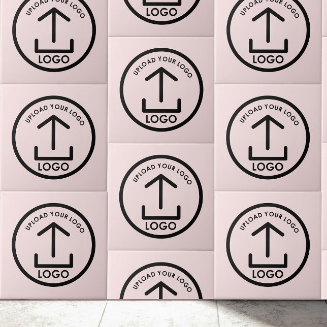 Your Logo Here Minimalist Professional Pink Tile (Your Logo Here Minimalist Professional Pink Ceramic Tile)