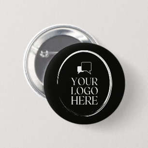 Your Logo Here Modern 6 Cm Round Badge