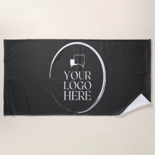 Your Logo Here Modern Beach Towel