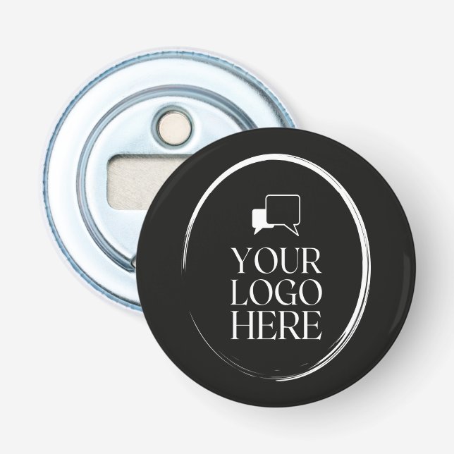 Your Logo Here Modern Bottle Opener (Front)