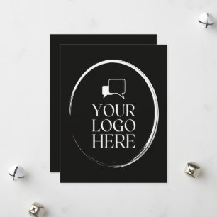 Your Logo Here Modern Holiday Card