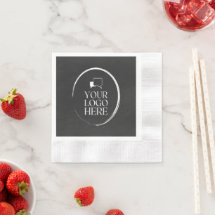 Your Logo Here Modern Napkin