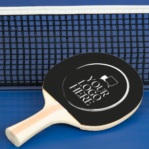 Your Logo Here Modern Ping Pong Paddle