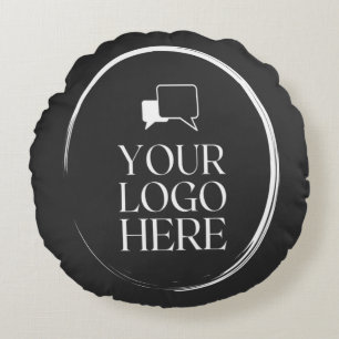 Your Logo Here Modern Round Cushion