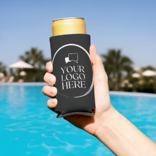 Your Logo Here Modern Seltzer Can Cooler