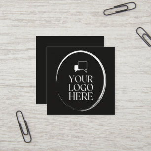 Your Logo Here Modern Square Business Card