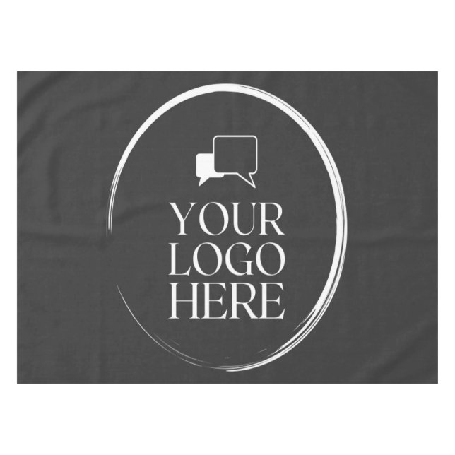 Your Logo Here Modern Tablecloth (Front (Horizontal))