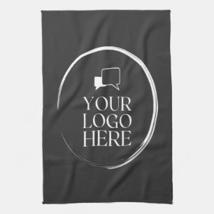 Your Logo Here Modern Tea Towel