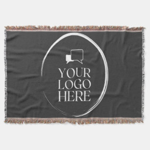 Your Logo Here Modern Throw Blanket