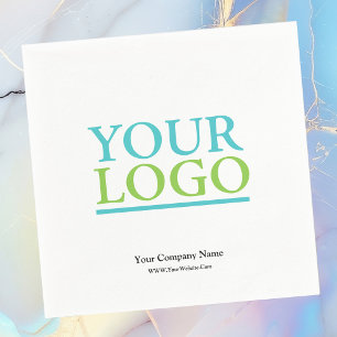 Your Logo Here, Name & Website Promotional Napkin