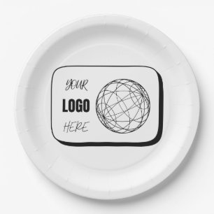 Your Logo Here Paper Plate