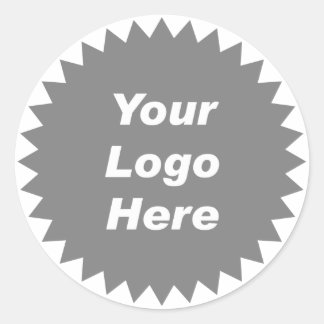 Your logo here promo business sticker tag template